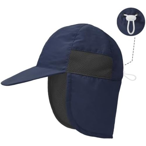 Durio Infant Sun Hat with Neck Flap UPF 50+ Sun Protection Baby Summer Hat Breathable Lining Toddler Beach Hat for Boys Girls