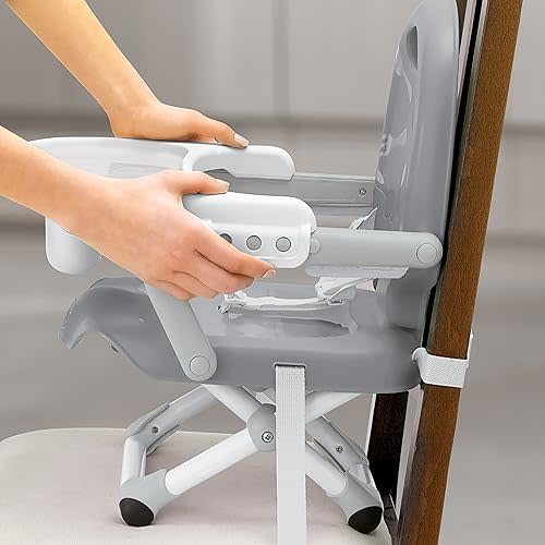 Chicco Pocket Snack Booster Seat, Grey, Compact for Travel