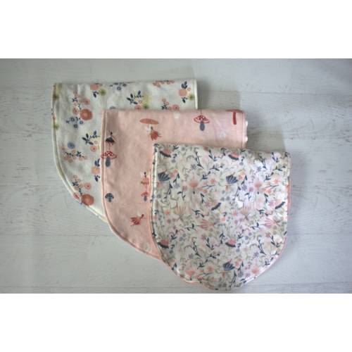 Burp Cloth Bundle-3 Burp Cloths Fairy and Floral