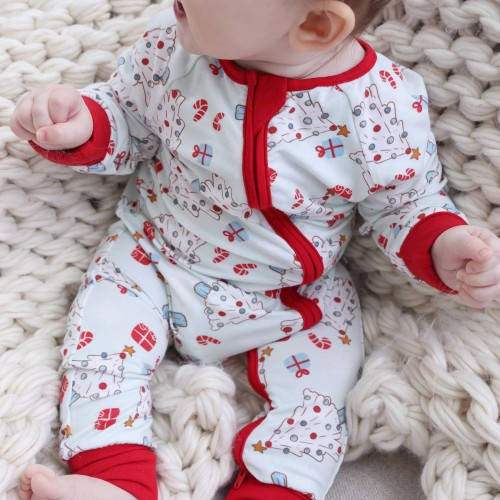 Very Merry Convertible Zip Romper | Blue
