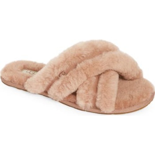 Scuffita Genuine Shearling Slide Slipper (Women), 8