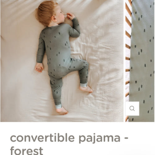 Convertible Pajama - Forest