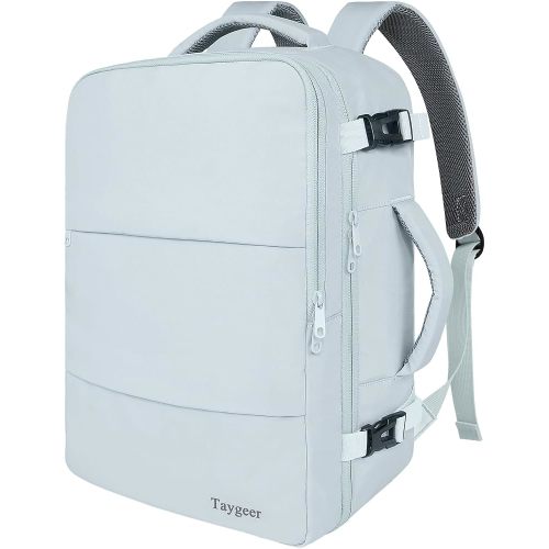 Taygeer Carry On Backpack, 35l Travel Backpack for Women Airline Approved, Cute Underseat Personal Item Travel Bag With Shoe Compartment, Casual Daypack Gifts for Friend Hiking Outdoor Weekend,Blue