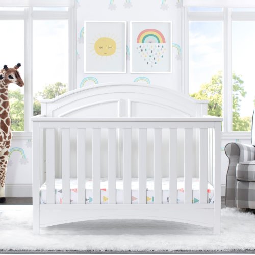 Perry 6-in-1 Convertible Crib (Bianca White)