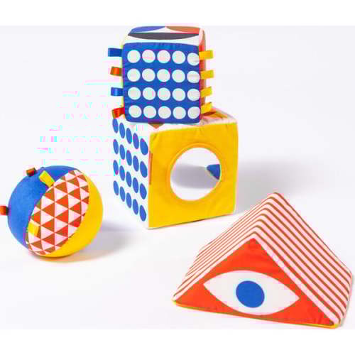 Baby Bauhaus, 4 Soft Objects - Follies | Maisonette