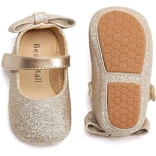 Soft Sole Baby Shoes - Infant Baby Walking Shoes Moccasins Rubber Sole Crib Shoes