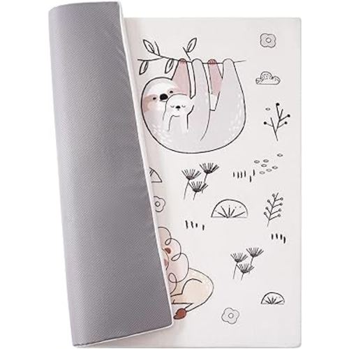 ROBOTIME Baby Play Mat, 50 x 50 Inch Play Mat Perfect for Use Baby Playpen, 30D High Density Sponge Thickened Material, Non-Slip & Washable Play Mats for Baby, Toddler and Infant, Play & Tummy Time
