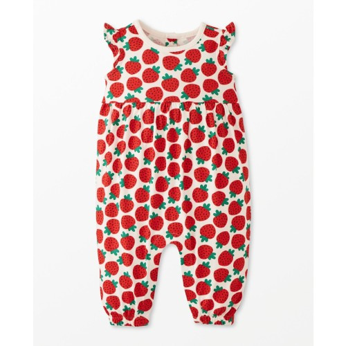 Baby Print Flutter Sleeve Romper