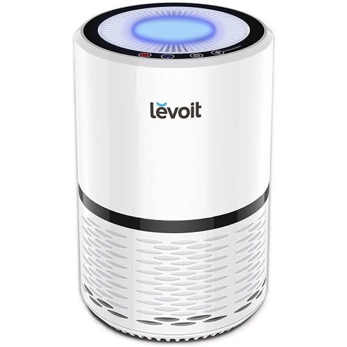 LEVOIT Air Purifier for Home, AHAM Verifide, High-Efficiency Filter for Smoke, Dust, Pollen, and Odors in Bedroom, Office, or Nursery, Optional Night Light, Quiet Operation, LV-H132, White