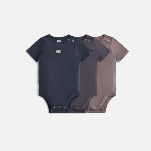 Kith Baby Palette 3-Pack Bodysuit - Battleship