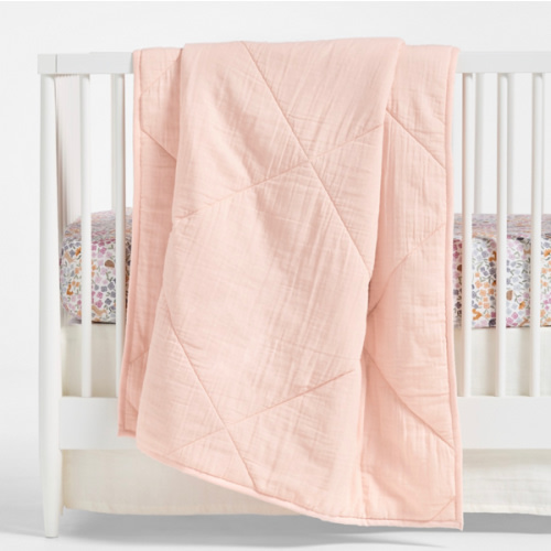 Supersoft Ivory Organic Cotton Gauze Baby Crib Skirt