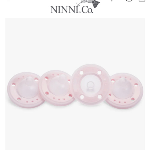 Ninni Pacifier Petal Pink 4 Pack