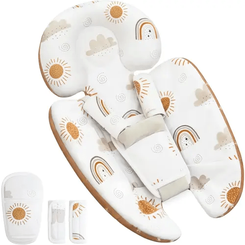 Infant Insert Compatible with 4moms Mamaroo Swing and Graco Swing and Infant Car Seat,Newborn Insert Head & Body Support Cushion,Breathable Soft Fabric, Universal for Baby Swings, Car seats, Strollers