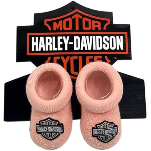 Harley-Davidson Baby Boys' Infant Cozy Knit Bootie Socks