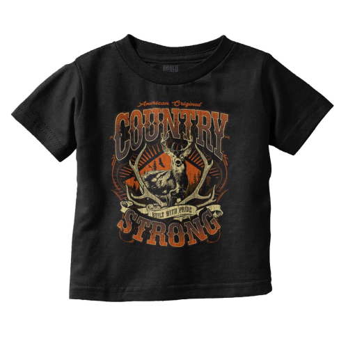 Built with American Pride Antlers Toddler Boy Girl T Shirt Infant Toddler Brisco Brands 2T