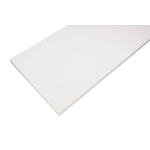 Rubbermaid 35.8-in L x 11.8-in D x 0.625-in H White Rectangular Shelf Board FG4B8000WHT at Lowes.com