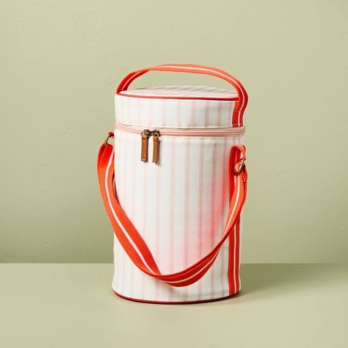 Soft-Sided 10can/6qt Portable Barrel Bag Cooler Coral/Orange - Hearth & Hand™ with Magnolia
