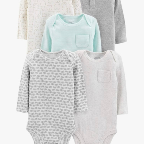 Simple Joys by Carter's unisex-baby 5-pack Long-sleeve Bodysuit