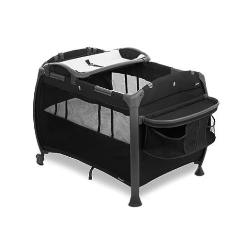 Joovy Room-Playard, Nursery Center, Bassinet, Changing-Table, Black
