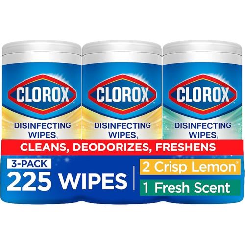 Clorox Disinfecting Cleaning Wipes Variety Pack, 75 Count Each, Pack of 3 (Package May Vary)