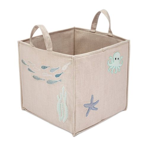 Crane Baby Cove Storage Bin - Sea Motifs