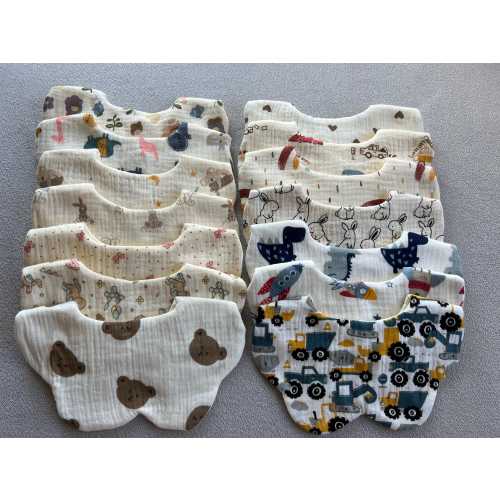 100% muslin cotton bibs, super soft, high absorbency, adorable, baby’s essential, mom’s favorite