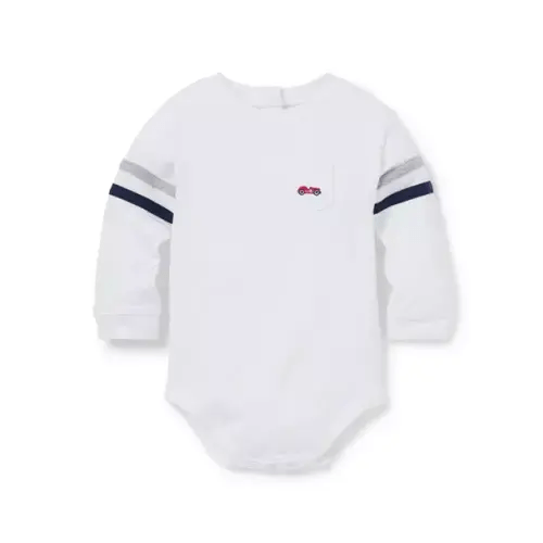 Baby Jet Ivory Baby Race Car Bodysuit by Janie and Jack
