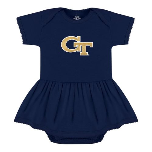 Creative Knitwear College Baby Picot Bodysuit Dress - Team Logo, Multiple Colors, for Baby Girls (0-24 Months)