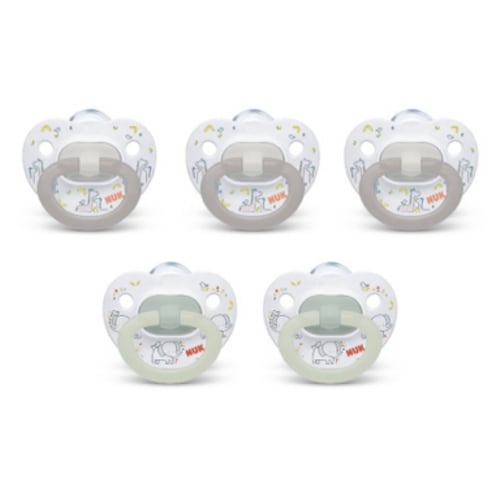 NUK Classic Pacifiers Value 5 Pack - 0-6 Months - Neutral
