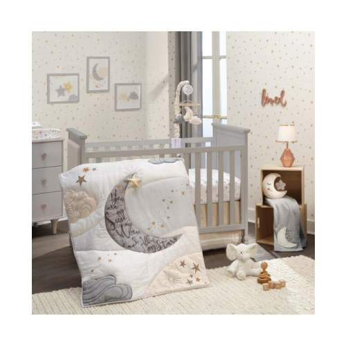 Lambs & Ivy Goodnight Moon 3-Piece Celestial Nursery Baby Crib Bedding Set