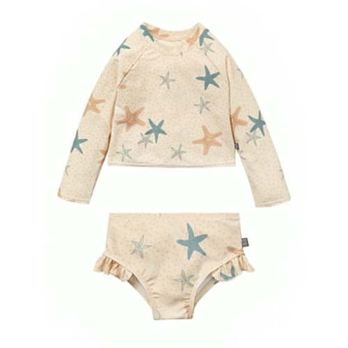 Modern Moments by Gerber Baby and Toddler Girl Rashguard Tankini Set, 2-Piece, Sizes 0/3M - 5T