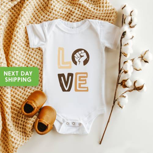 Love Baby Onesie® , Black Lives Matter Shirt, Civil Rights Bodysuit, Black History Shirt, Baby  Onesie®