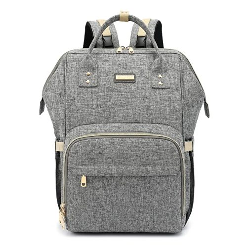 Diaper Bag Backpack, Diaper Bags for Baby Girls Boys, Baby Bags for Moms Dads, Nappy Changing Bag with Insulated Pockets,Multi-functional Waterproof Backpack with Stroller straps - Grey