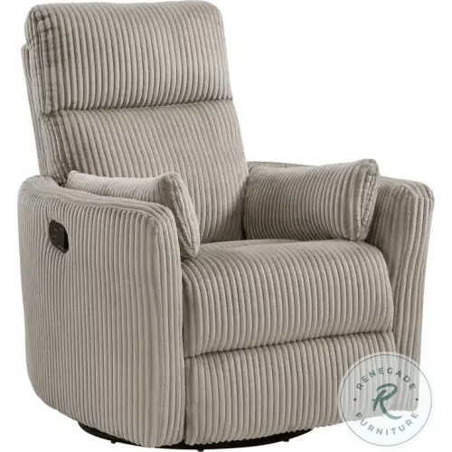 Traverse Taupe Swivel Recliner