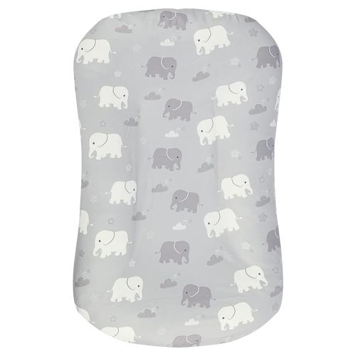 TANOFAR Baby Lounger Cover, Newborn Lounger Cover for Boys, Removable Nest Slipcover, Soft Comfortable, Machine Washable, Elephants