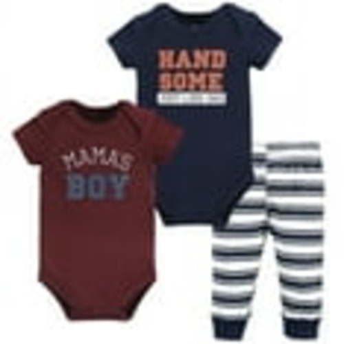 Hudson Baby 2 Cotton Short Sleeve Bodysuits and Pant Set, Preemie - 24 Months