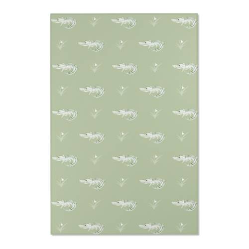 Baby Gators Rug Green Alligator Area Rug Coastal Rug Baby Bedroom Kid's Bedroom Playroom Rug Soft Durable Floral Children's Area Rug 3 sizes