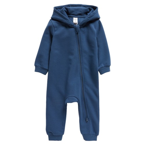 Hooded Fleece Romper, 6M