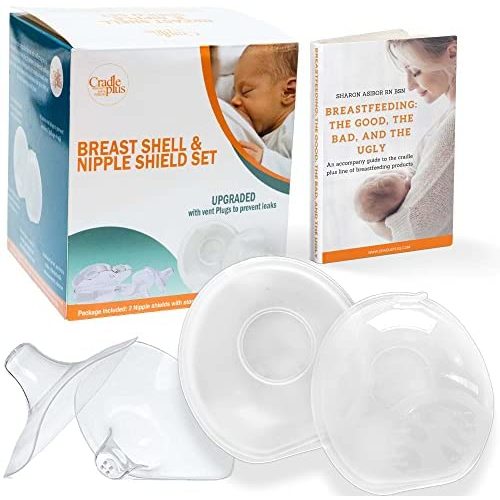 Nipple Shield & Milk Collector for Breastmilk - Breast Feeding Essentials W/ Breast Shells Milk Collector Nipple Protector for Breastfeeding Breast Milk Catcher for Breastfeeding Milk Collection Cups