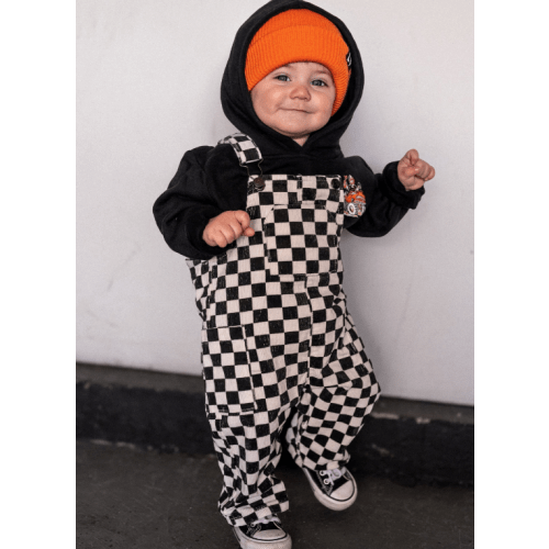 6-12 mo -- Classic Checker Overalls