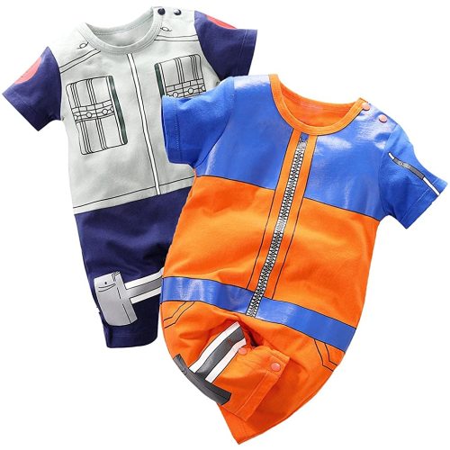 Baby Boys' 2 Pack Short Sleeve Romper Toddler Cartoon Onesie Outfits