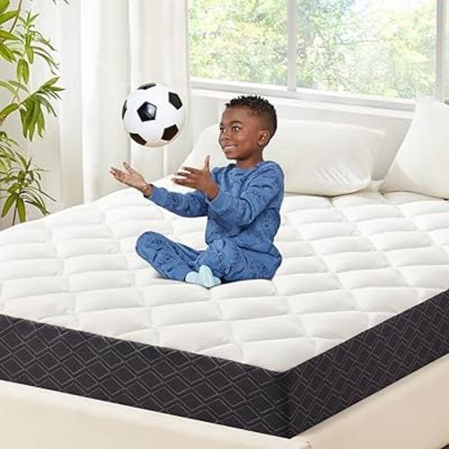 5 Inch Twin Mattress for Kids Adults Cooling Gel-Memory Foam Plus Pillowtop, Breathable and Skin-Friendly, Fiberglass Free, Mattress in a Box for Single Bed, CertiPUR-US® Certified