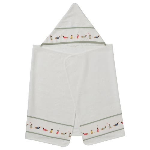 DRÖMSLOTT Baby towel with hood