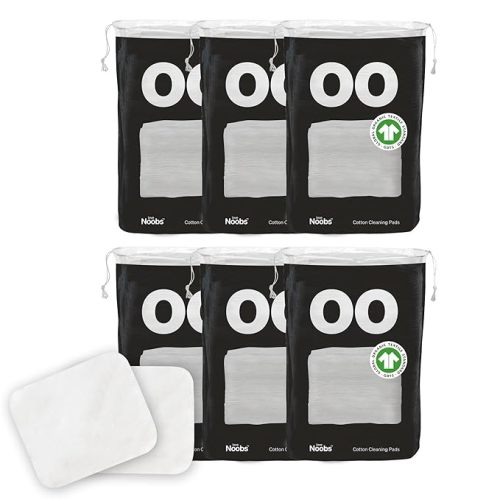 Baby Cotton Pads for Diaper Change by LoveNoobs, 360 Count, Ultra Soft 100% Organic Extra Large Cotton Pads for Baby Sensitive Skin, Lint-Free, Premium Jumbo Size, GOTS Certified