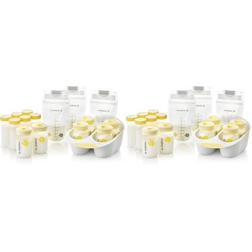 Medela Breast Milk Storage Solution Set, Breastfeeding Supplies & Containers, Breastmilk Organizer, Made Without BPA
