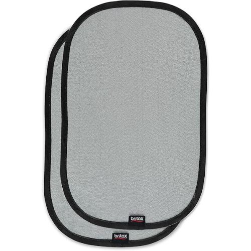 Britax EZ-Cling Car Window Sun Shades, 2 Pack | UPF 30+ Protection, Glare and Heat + Easy Install and Removal