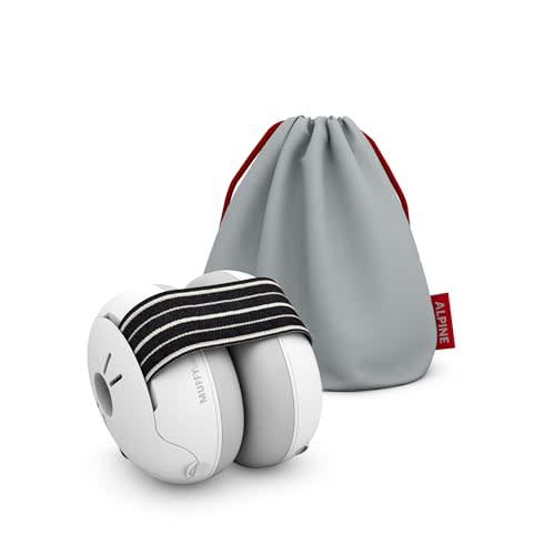 Alpine Muffy Baby Ear Protection for Babies and Toddlers up to 36 Months - CE & ANSI Certified - Noise Reduction Earmuffs - Comfortable Baby Headphones Against Hearing Damage & Improves Sleep - Black