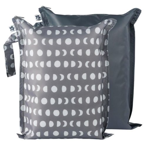 Tiny Twinkle Mess-Proof Waterproof Washable Baby/Toddler Wet Bags for Diapers, Swimsuits and Travel