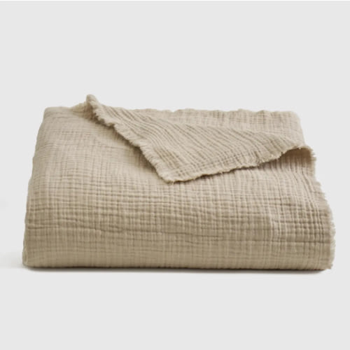 Organic Airy Gauze Throw