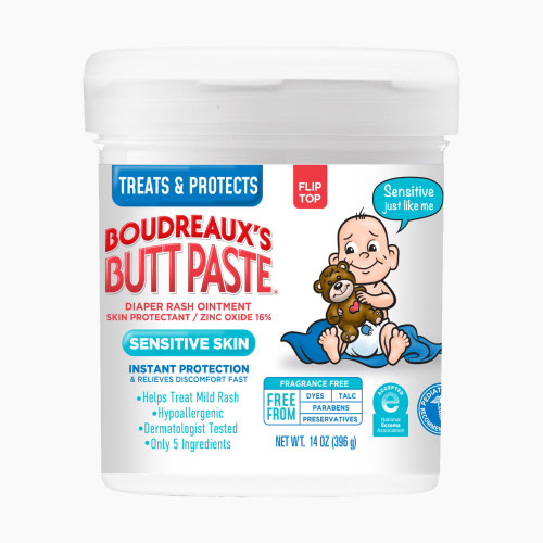Boudreaux's Butt Paste Diaper Rash Cream for Sensitive Skin - 14 Oz